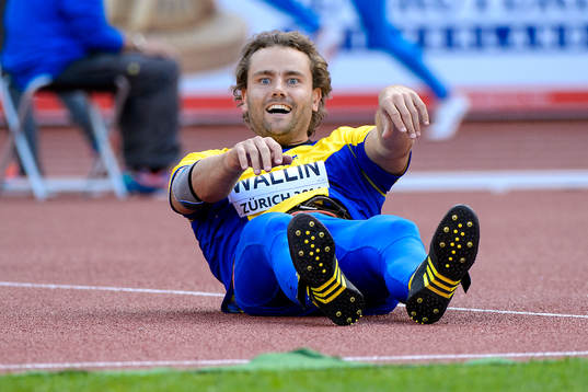 Gabriel Wallin, Sverige, kastar i kvalet till herrarnas