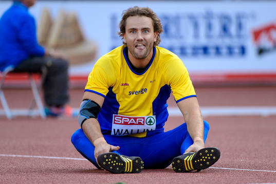 Gabriel Wallin, Sverige, kastar i kvalet till herrarnas