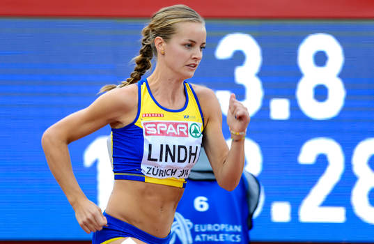 Lovisa Lindh, Sverige, springer i semifinalen på damernas