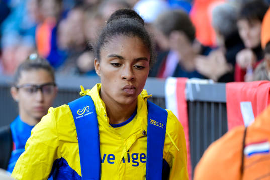 Irene Ekelund, Sverige, innan semifinalen på 200m