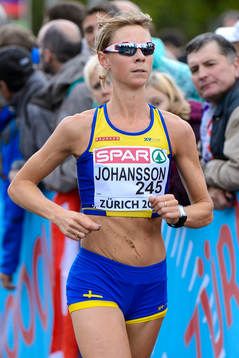 Anneli Johansson, Sverige, springer maraton