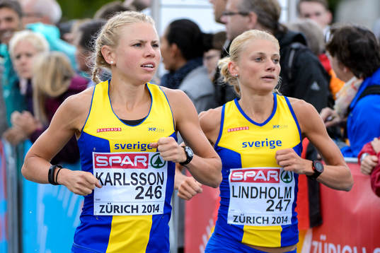 Charlotte Karlsson och Hanna Lindholm, Sverige, springer
