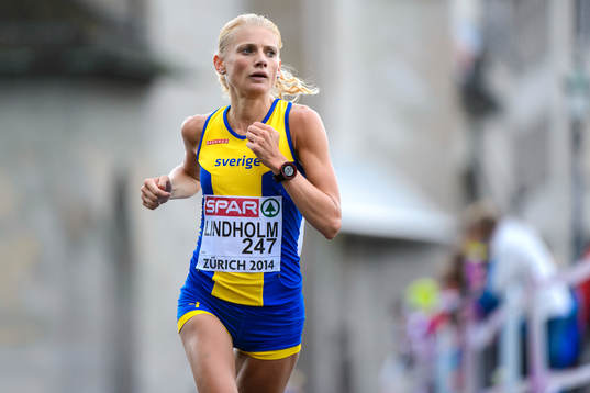 Hanna Lindholm, Sverige, springer maraton