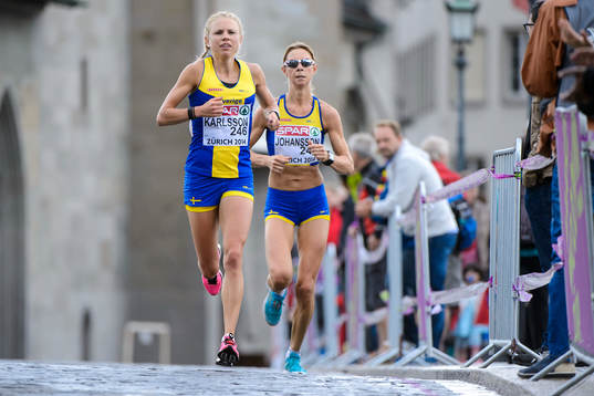 Charlotte Karlsson och Anneli Johansson, Sverige, springer