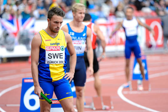 Tom Kling Baptiste, Sverige, gör sig redo för start på