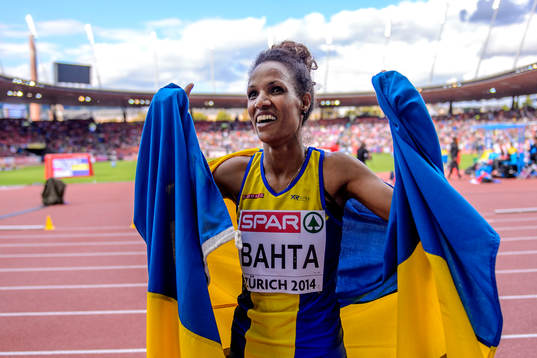 Meraf Bahta, Sverige, jublar