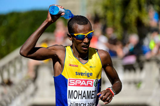 Mustafa Mohamed, Sverige, springer maraton