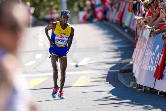 Mustafa Mohamed, Sverige, springer maraton