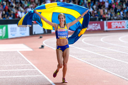 Charlotta Fougberg, Sverige, firar