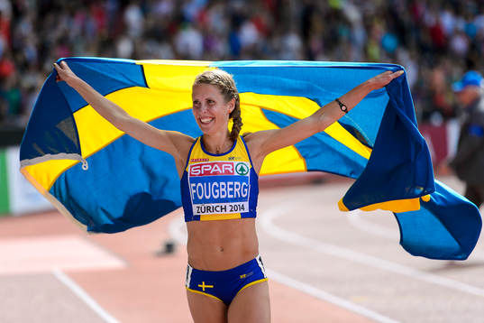Charlotta Fougberg, Sverige, firar