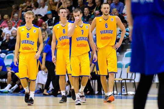 Sveriges Tobias Borg, Anton Gaddefors, Dino Pita och Joakim