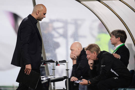Elfsborgs tränare Jan Mian manager Klas Ingesson och