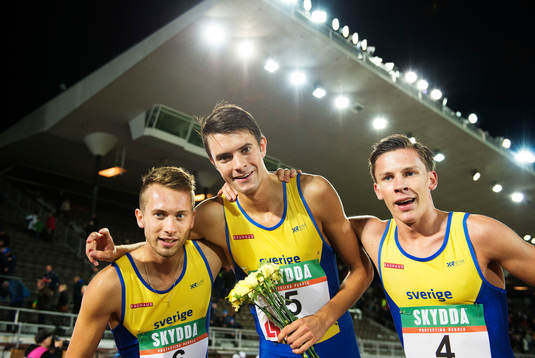 Sveriges Rickard Gunnarsson, Johan Rogestedt och Andreas