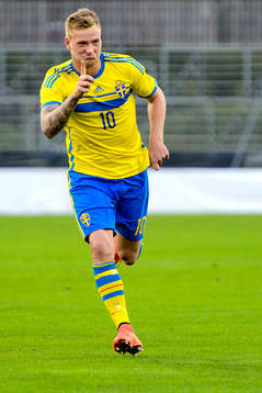 Sveriges John Guidetti jublar