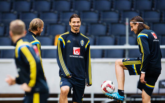 Ola Toivonen, Zlatan Ibrahimovic och Jonas Olsson