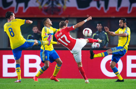 Sveriges Albin Ekdal, Martin Olsson och Erkan Zengin
