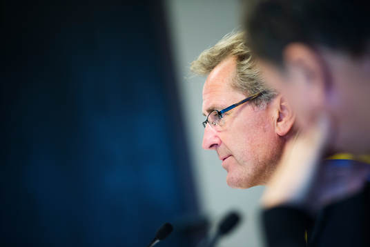 Sveriges förbundskapten Erik Hamrén på en presskonferens