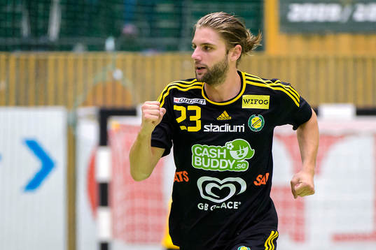Sävehofs Viktor Ottosson jublar