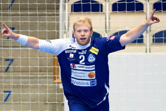 Alingsås Marcus Enström jublar