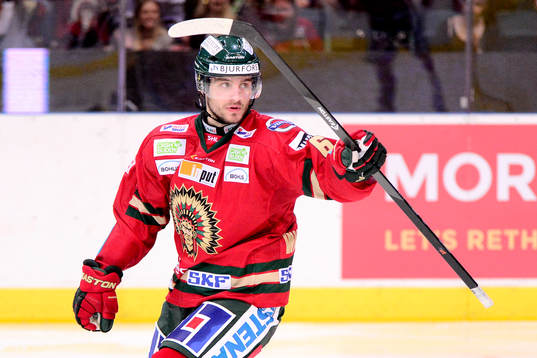 Frölundas Mikael Wikstrand jublar