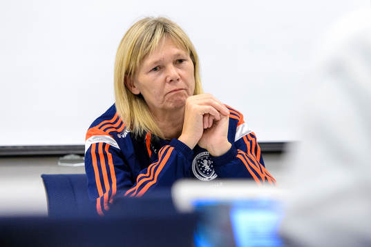 Skottlands förbundskapten Anna Signeul
