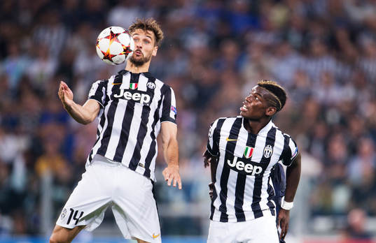 Juventus Fernando Llorente och Paul Pogba