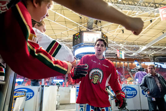 under ishockeymatchen i SHL mellan Frölunda och Djurgården