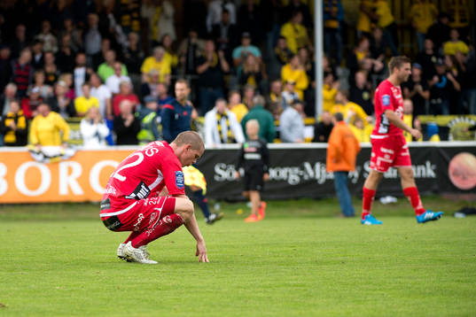 Elfsborgs Anton Lans  och Anders Svensson deppar