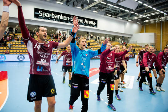 Lugis Nemanja Milosevic och målvakt Espen Christensen