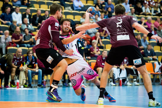HK Malmös Fredrik Lindahl mot Lugis Felix Kasch och Jakob