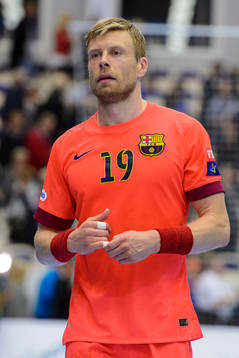 Barcelonas Gudjon Valur Sigurdsson