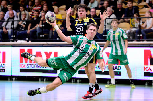Hammarbys Andreas Halvarsson och Sävehofs Sebastian