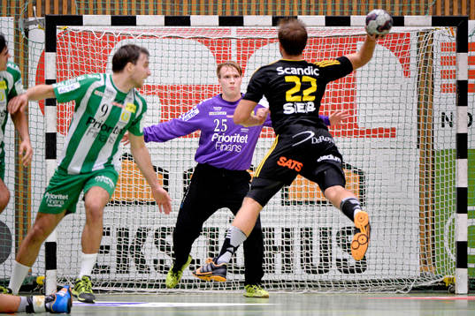 Hammarbys målvakt Pontus Espling och Sävehofs Eric