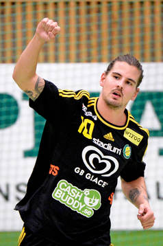 Sävehofs Victor Fridén jublar