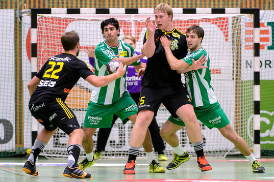 Hammarbys Jonatan Wenell (v) och Nils Pettersson (h)