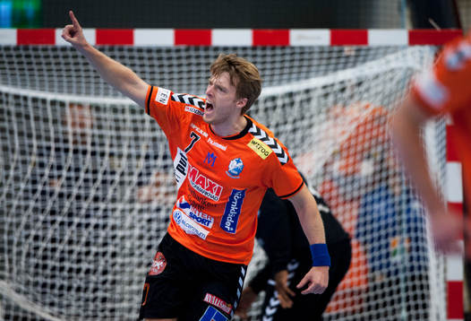 Kristianstads Kristian Björnsen i matchen i elitserien i