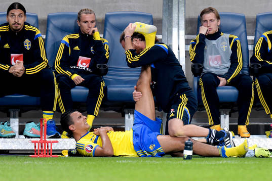 Sveriges Nabil Bahoui får behandling