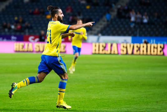 Sveriges Jimmy Durmaz jublar