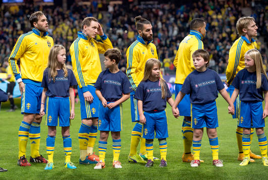 Knattar framför de svenska spelarna