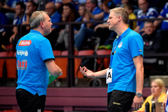 Alingsås assisterande tränare Dennis Sandberg och