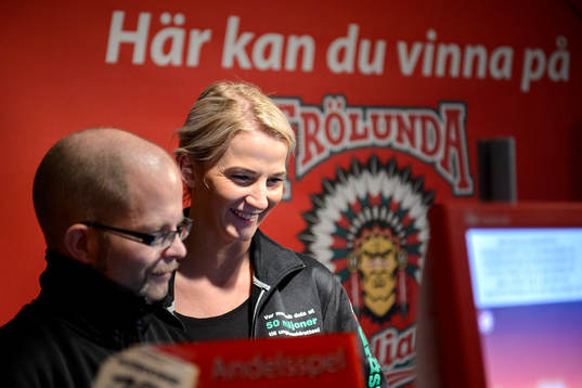 Försäljare i Svenska Spels disk