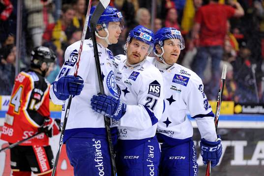 Leksands Johan Ryno (v) Mattias Ritola (m) och Jens