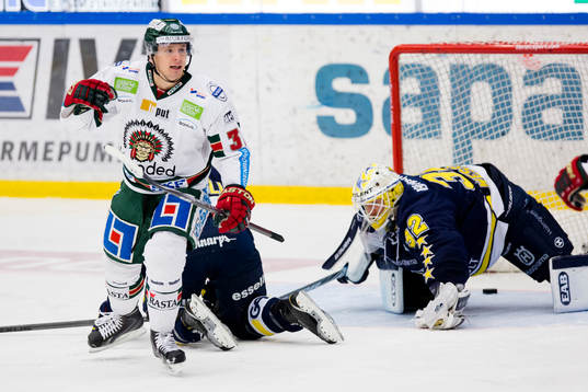 Frölundas Nicklas Lasu jublar