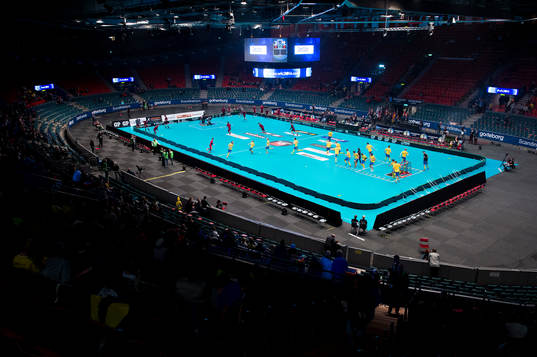 Översikt över arenan innan matchen mellan Sverige och