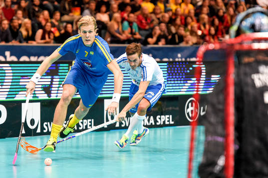 Sveriges Kim Nilsson och Finlands Janne Lamminen