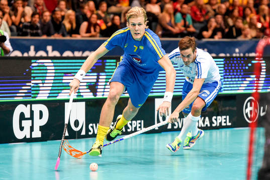Sveriges Kim Nilsson och Finlands Janne Lamminen