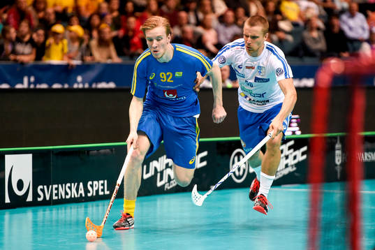 Sveriges Alexander Rudd och Finlands Lauri Stenfors