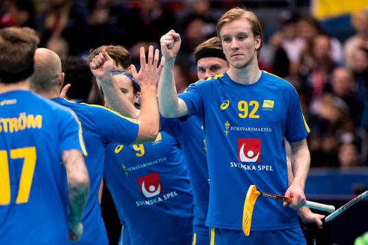 Sveriges Alexander Rudd jublar