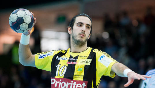 Hammarbys Josef Pujol i matchen i elitserien i handboll