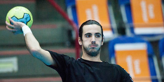Hammarbys Josef Pujol  i matchen i elitserien i handboll